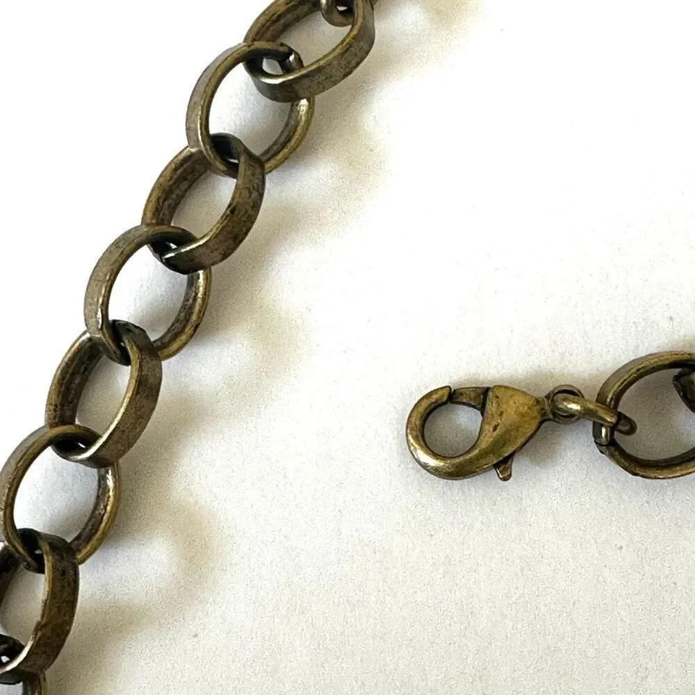 Loft amber colored chunky necklace